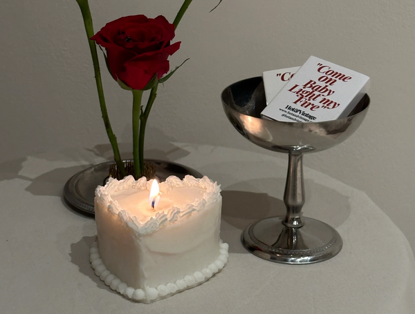 Heart Cake Candle