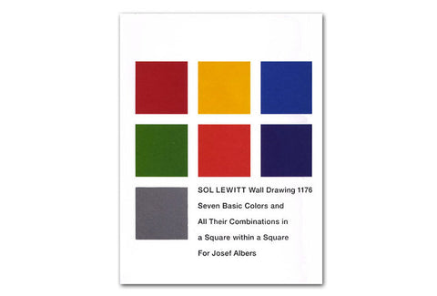 Sol LeWitt: Wall Drawings 1176, Seven Basic Colors and All Their Combinations in a Square within a Square For Josef Albers