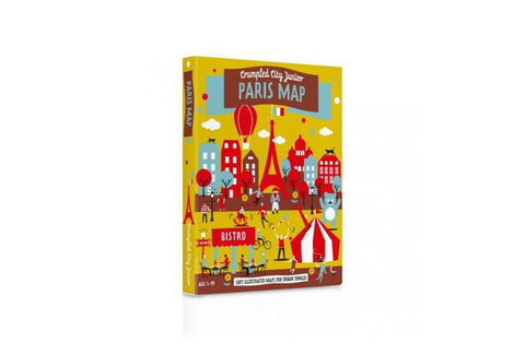 Crumpled City Junior: Paris. Soft illustrated maps for urban jungles