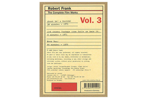 Robert Frank. The Complete Film Works Vol. 3