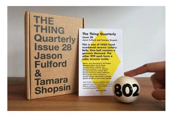The Thing Quarterly. Issue 28 - Jason Fulford & Tamara Shopsin